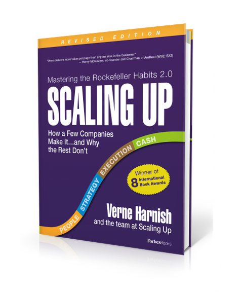 Scaling Up by Verne Harnish, founding member of EO is a great book that has a lot of valuable insights. We use that book when working with our clients